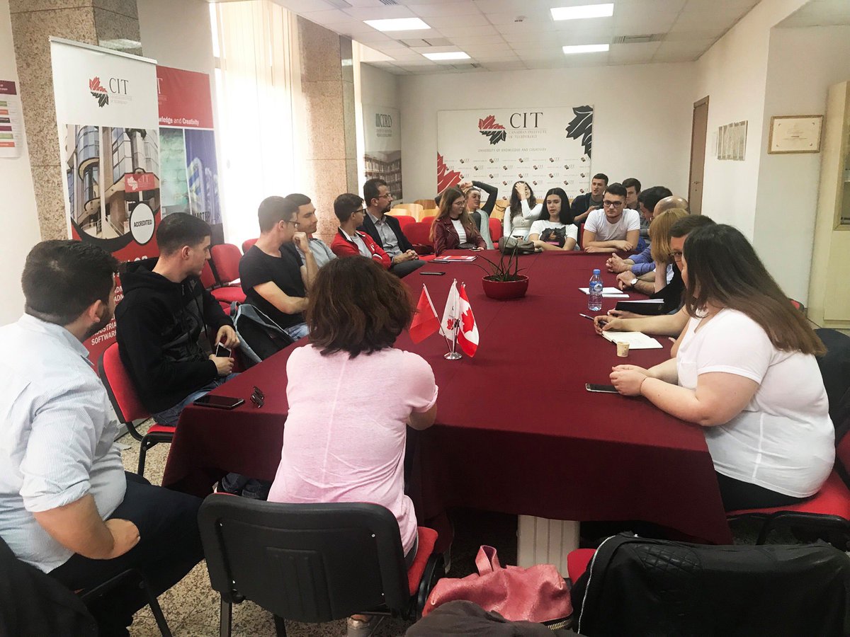 BusinessMagAl's tweet photo. Ditën e Premte ishim të pranishëm tek Canadian Institute of Technology, për të prezantuar Elevator Lab Challenge, programin e Raiffeisen Bank Shqiperi &amp; Kosovë.

Aplikimet janë ende të hapura deri më 3 Qershor.

Për më shumë informacion vizitoni: https://t.co/HvRiyTxoya https://t.co/eowowLrypy