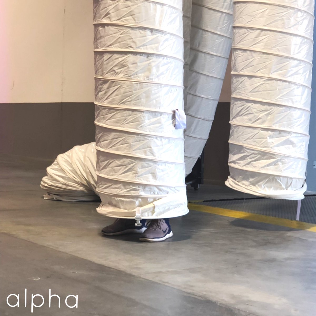 APG_US's tweet photo. Anyone else not quite ready for #Monday? Let’s make it a great week! #hanginthere (Pictures from last week’s major event coming soon). #caseofthemondays #acduct #hvac #hiding #hideandseek #productionlife #eventlife #productionteam #eventplanner #grandopening #todaysoffice #cheers https://t.co/2d9fT4bw2b