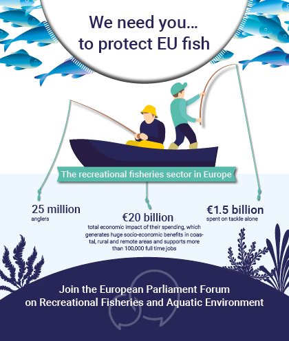 RecFishingEP's tweet photo. Whether it be the #conservation of vulnerable fish species, the protection of European #rivers or the promotion of recreational fishing #tourism: #anglers are relevant for Europe! https://t.co/qXHPfLDTRR #ProtectEUFish🐟 #EUelections2019 @AnglingTrust @SportvisserijNL https://t.co/p9nKLxpXqN