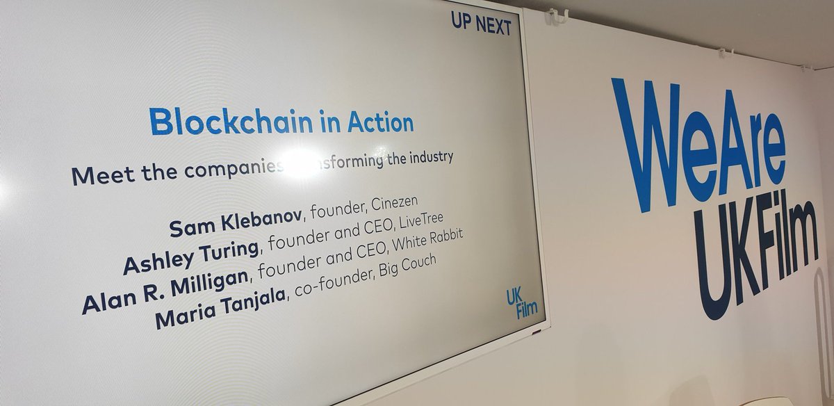 SamKlebanov's tweet photo. Presenting #Cinezen and talking about #blockchain-VOD at UK Film Center in #Cannes2019 with @IrinaAlbita and @MariaTanjala of @Film_Chain https://t.co/vXSSmhlh9x