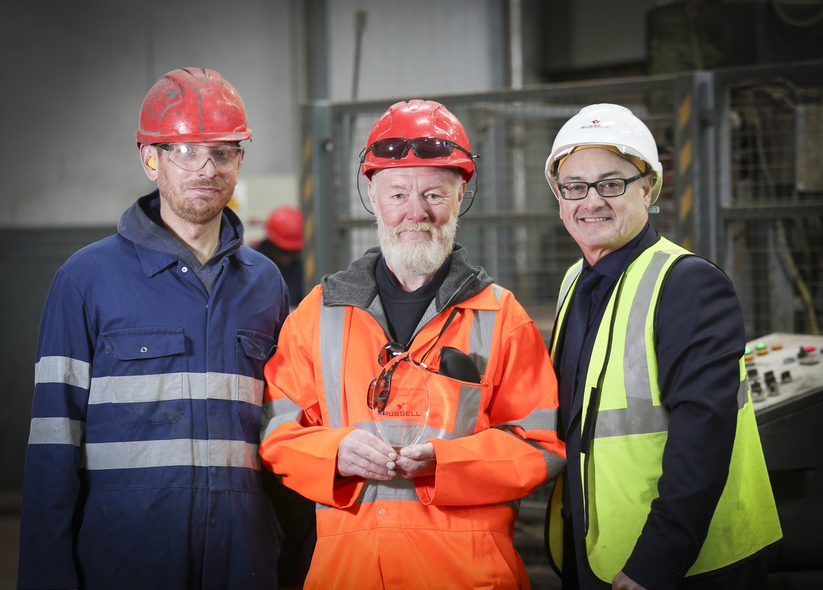RussellRoofTile's tweet photo. Congrats to David Brookes, Justin Charlesworth and Terry West, who between them have completed a fantastic 45 years of service at #RussellRoofTiles! The three were presented with special Long Service Awards and £250 cash each to recognise this great achievement. #longservice https://t.co/o0K3XrEQLT