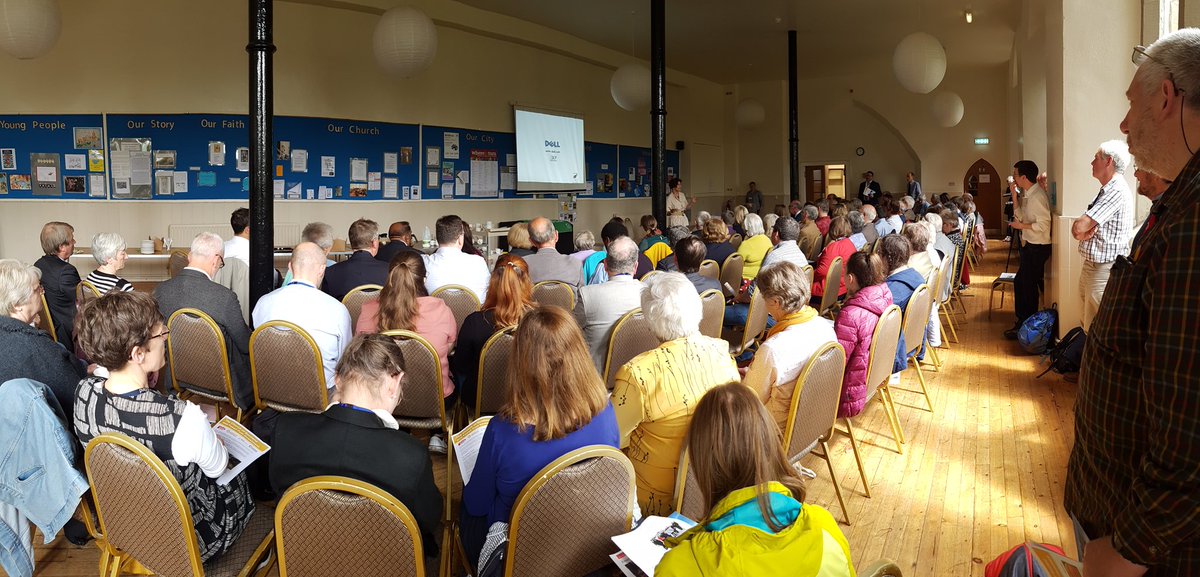 'When you know what you're doing is causing harm and you do it anyway it is assault. That's what climate change is.' @SallyFosterFul1 speaking to a packed #GA2019 Fringe #fossilfreechurches @christianaidsco