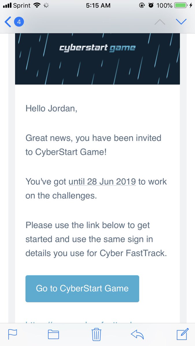 JordanMoore_Sec's tweet image. On to the next round! @cyberfasttrack #CyberStart #FastTrack