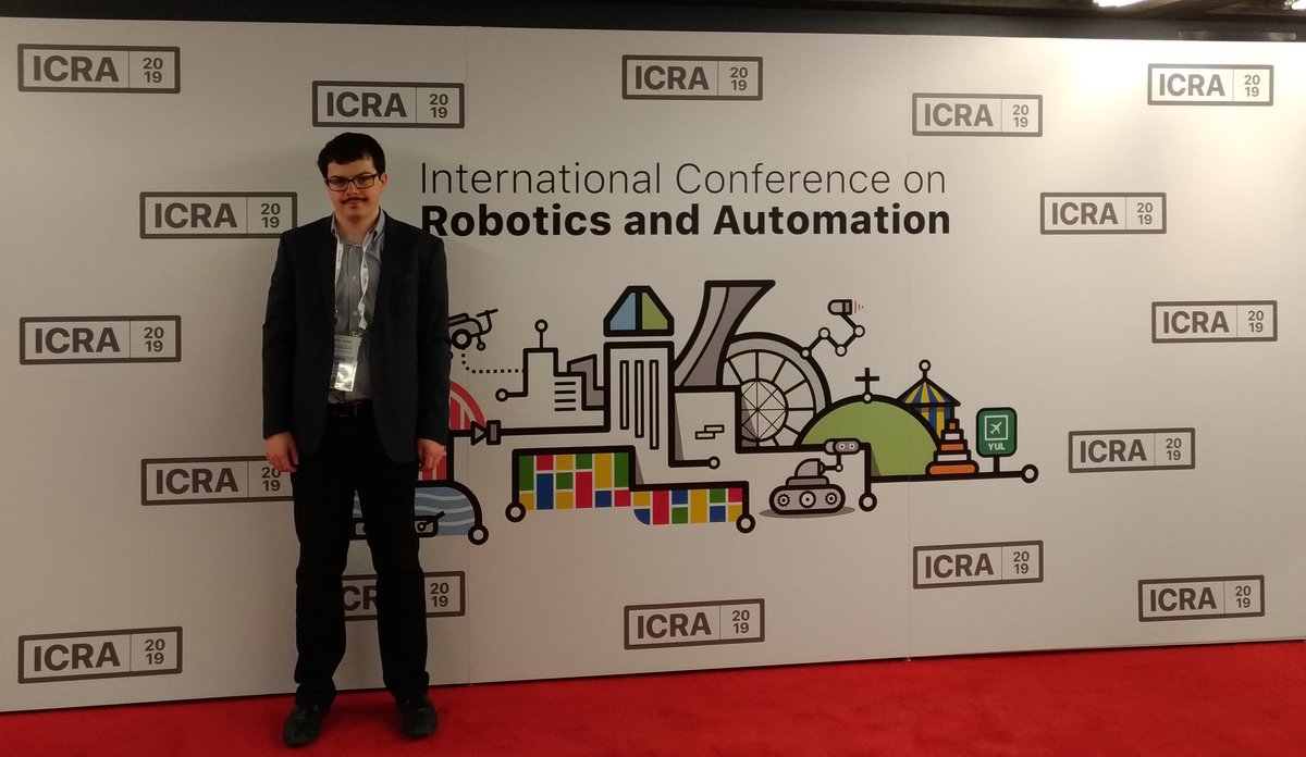 Proud to present my very first paper on ground robot localization aided by radio measurements with <a href="/jleny/">Jerome Le Ny</a> at #ICRA2019. Thanks to MRASLab <a href="/polymtl/">Polytechnique Mtl</a> for supporting my work.