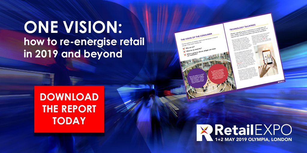 DesignInRetail's tweet image. Download @TheRetailEXPO ONE VISION special consumer led report, researched with 2,000 UK shoppers. What should be driving retail decision-making in 2019, where is the industry is excelling, and where is it falling short. bit.ly/2EnseQL

#energisingretail #RetailEXPO19