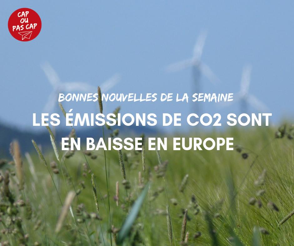 [✨BONNES NOUVELLES DE LA SEMAINE] #motivAction
Bonne nouvelle en Europe: les émissions de CO2 sont en baisse pour la première fois depuis 4 ans, notamment grâce au développement des énergies renouvelables ! 🎉
Pleins d'autres bonnes nouvelles par ici 👉bit.ly/2Wey2Wm