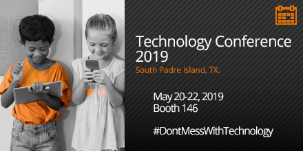 ruckusnetworks's tweet photo. Day 1 of Technology Conference 2019! Join us at booth 146 to see our product portfolio benefitting #education and addressing the #homeworkgap. #EyesOnTheFuture #EdTech #DontMessWithTechnology https://t.co/pl5NiNUcS6 https://t.co/5rKJWuA4yr