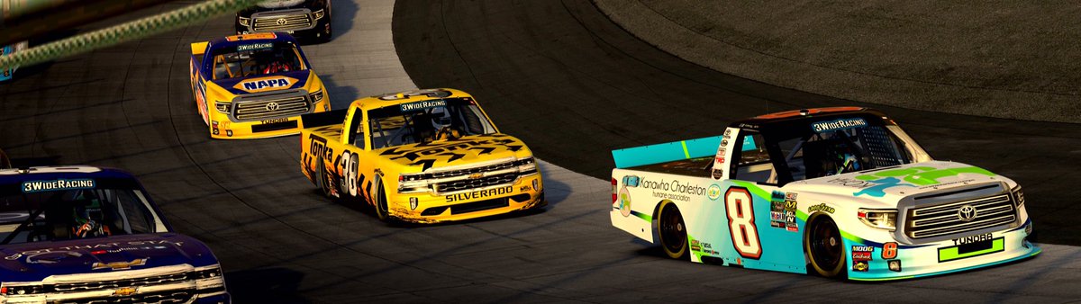 SPM_eTeam's tweet photo. 📸 Summary: Another day of up hill battles. Qualified P17 &amp; the bad luck continues with @RenegadePRD14 getting collected in an accident on lap 1 once again. The rest of the race was spent repairing the KCHA Tundra &amp; preserving the damaged motor to the end. Finish: P21 https://t.co/7sBSfukXCN