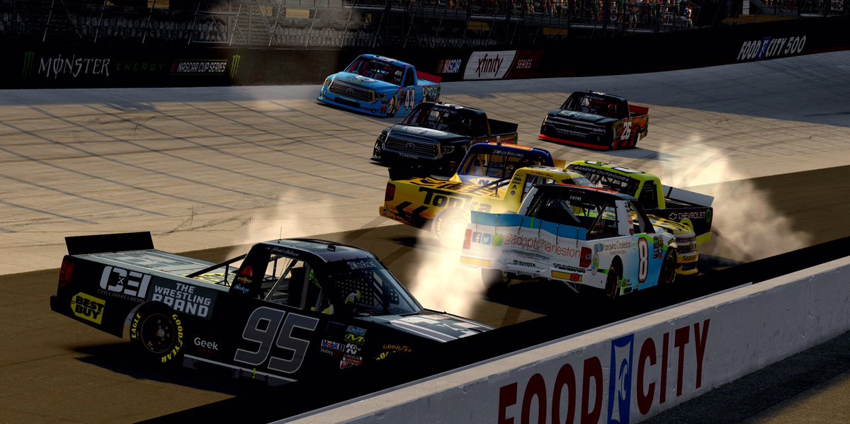 SPM_eTeam's tweet photo. 📸 Summary: Another day of up hill battles. Qualified P17 &amp; the bad luck continues with @RenegadePRD14 getting collected in an accident on lap 1 once again. The rest of the race was spent repairing the KCHA Tundra &amp; preserving the damaged motor to the end. Finish: P21 https://t.co/7sBSfukXCN
