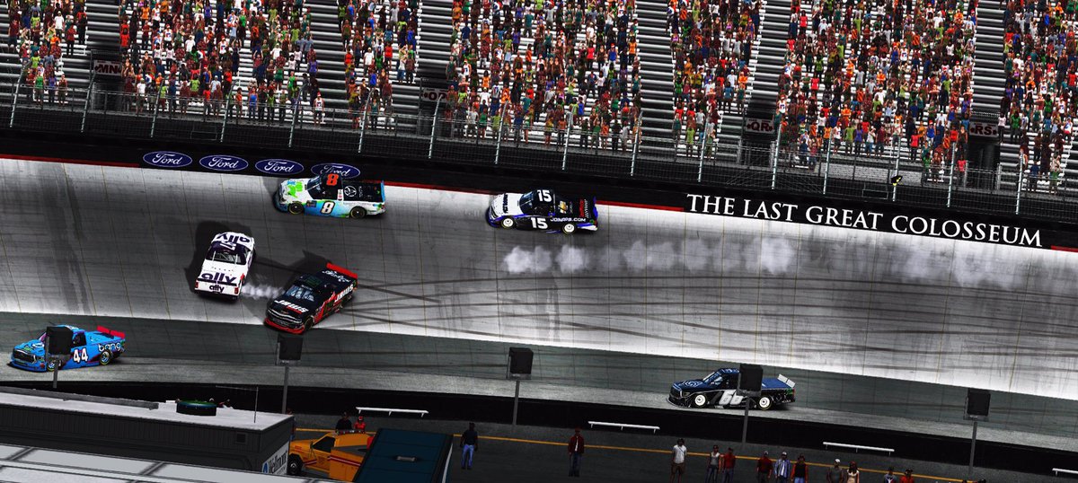 SPM_eTeam's tweet photo. 📸 Summary: Another day of up hill battles. Qualified P17 &amp; the bad luck continues with @RenegadePRD14 getting collected in an accident on lap 1 once again. The rest of the race was spent repairing the KCHA Tundra &amp; preserving the damaged motor to the end. Finish: P21 https://t.co/7sBSfukXCN
