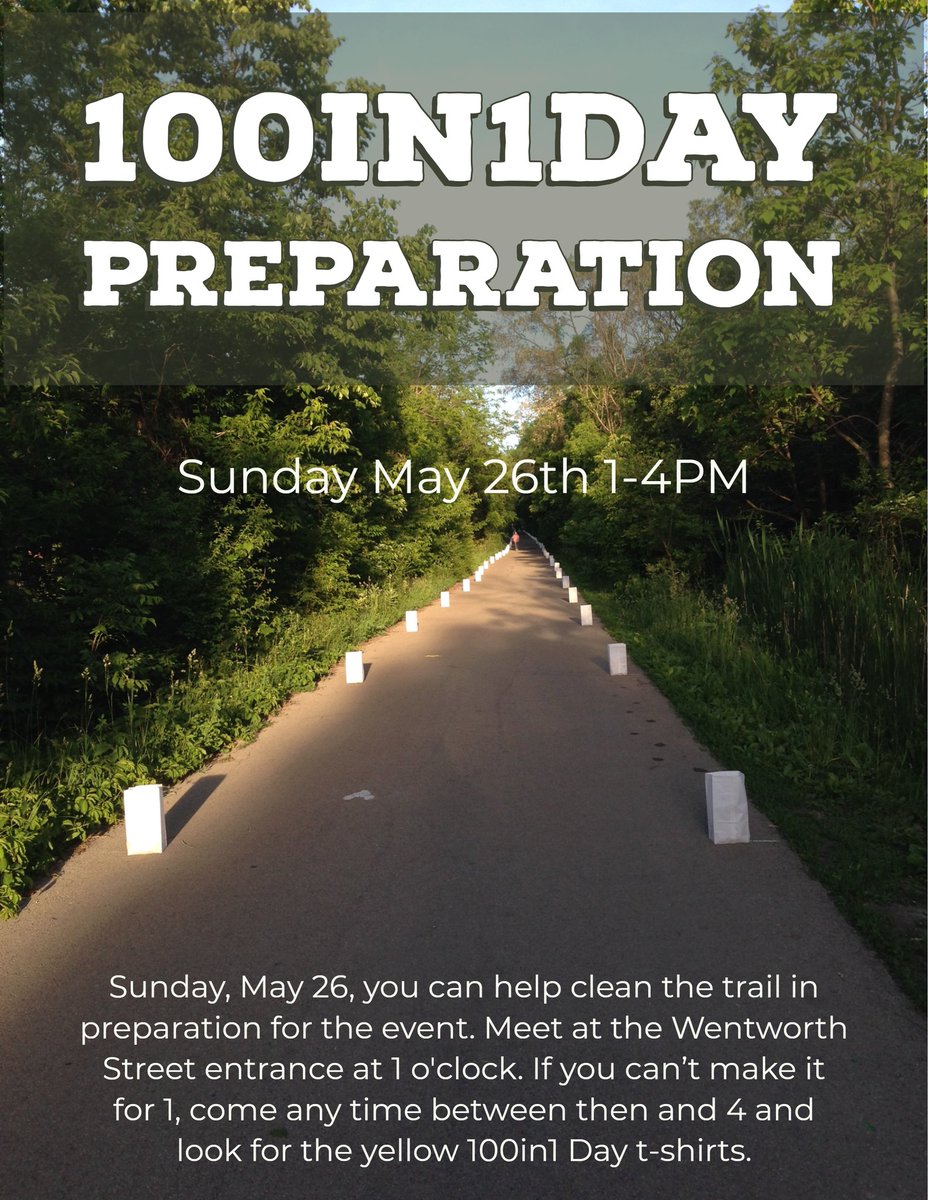 SurpriseHammer's tweet image. Join us this Sunday, May 26 from 1 to 4 as we get the trail ready for @100in1DayHam. #HamOnt #railtrail #manyhandsmakelightwork