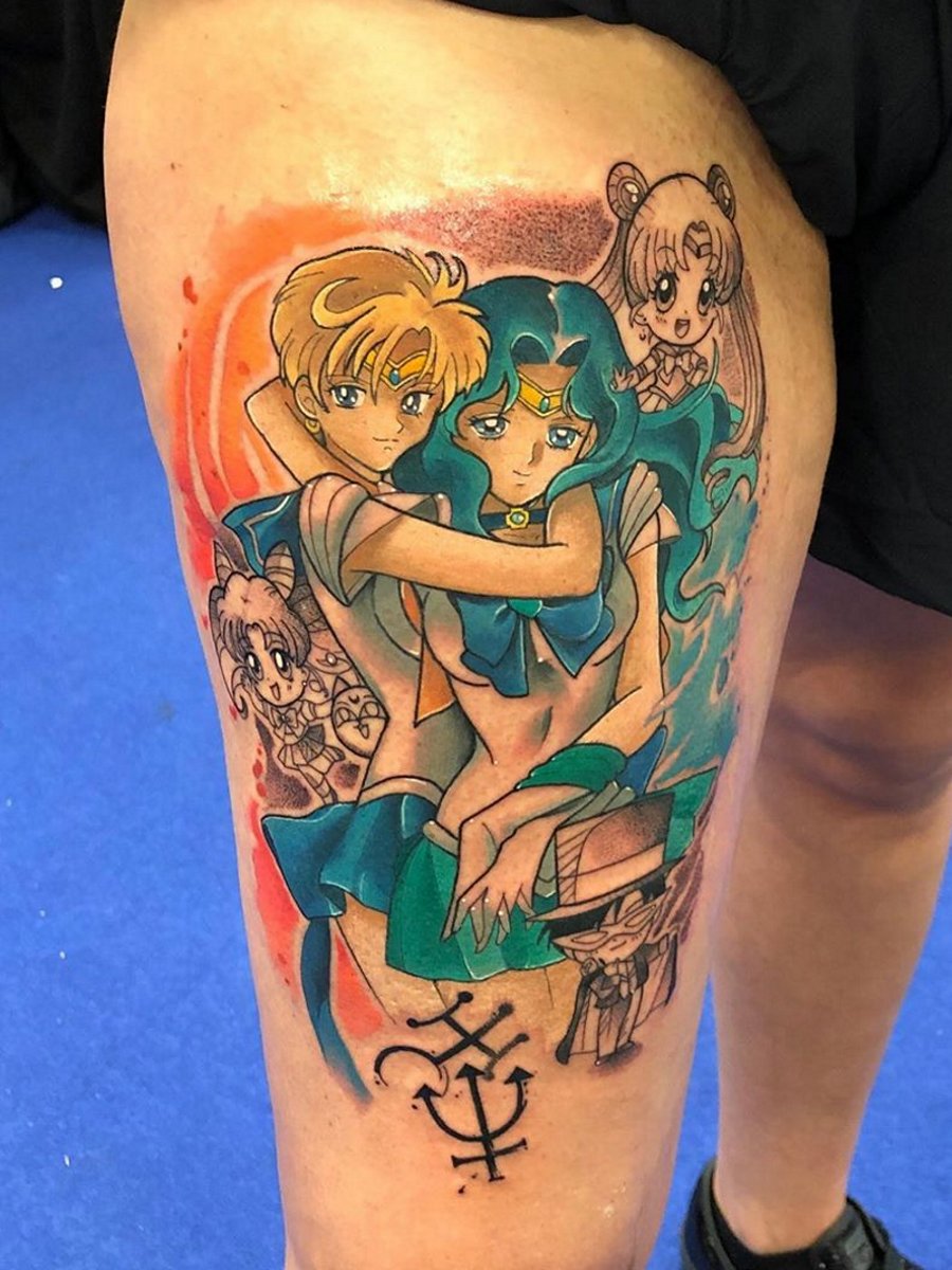 32 Sailor Moon Tattoos A Cosmic Journey into the World of Anime Ink
