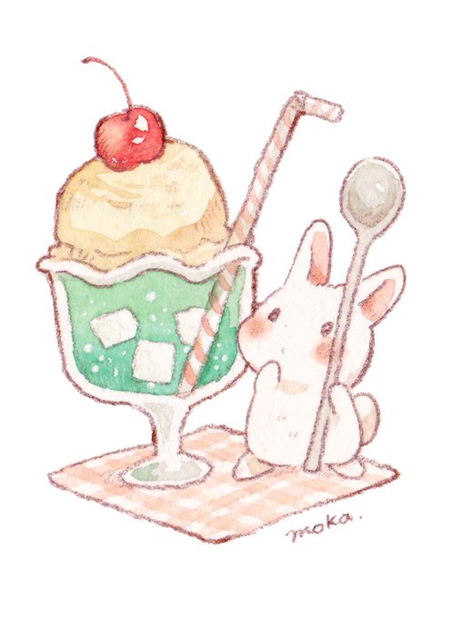 メロンソーダとうさぎさん🍈 