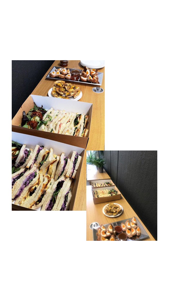 Thank you to <a href="/ThugSandwichCo/">Thug Sandwich Co</a> for this amazing spread! We already love meetings with our clients, but they're something special when there are scotch eggs involved 😍