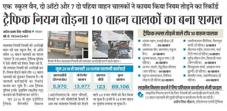 tsspl2006's tweet image. #technosysgroup #ITMS #Bhopal #workingforprogress #surveillance #camera #bewareofvoilatingtrafficrules #smartcityexpo 
Allegedly ,10 vehicle drivers got notice for repeatedly violating traffic rules also Traffic police will cancel their licence.Beware of violating traffic rules.