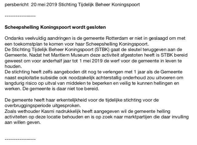 persbericht