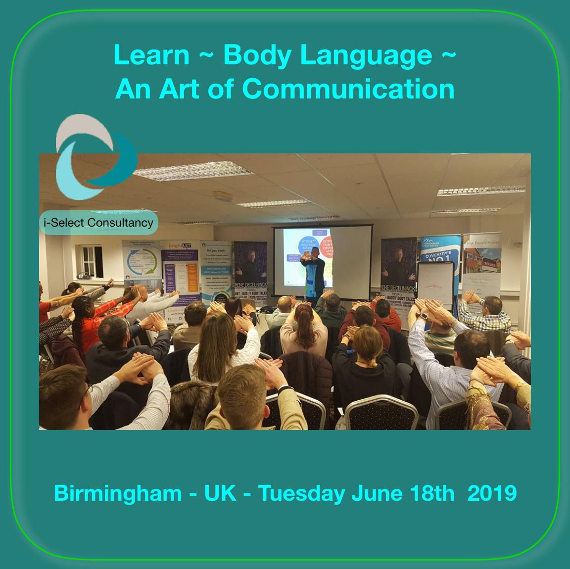 Have you booked your place? You can book today here at lnkd.in/gu6WZ5s #booktoday #bodylanguage #communicationtraining @GrowB2BEvents @ukbizforums @BCLbusinessTV @BiznessReporter @networkwm @HMGMidlands @WestMids_CA @birminghamcg22