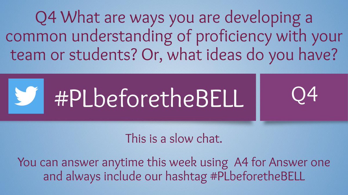 MrsSmithNat's tweet photo. Q4 is here! This is a slow chat, so answer ANYTIME this week! #PLbeforetheBELL https://t.co/HdBBvPl7w1