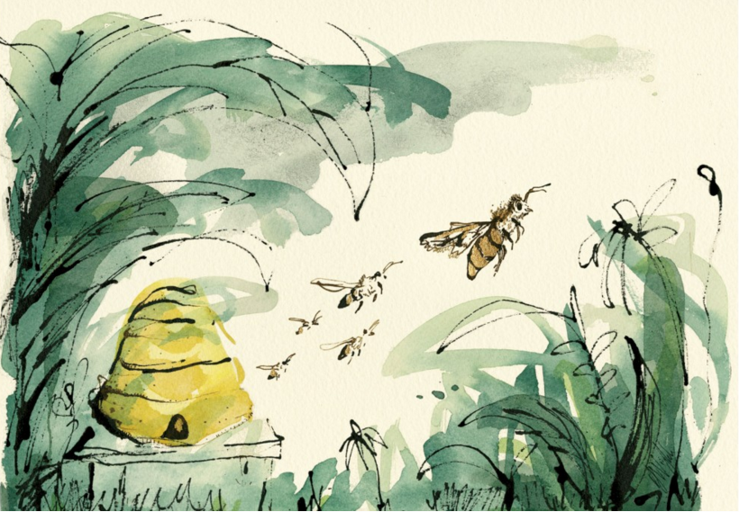 PullensYards's tweet photo. Taking a moment to celebrate the importance of bees on #nationalbeeday! Artwork is by Anna Wright, see more on 7-9 June during #PullensYardsOpenStudios. Visit her website https://t.co/88wsTHfFKR & follow her on IG, TW: @annawrightart. #bees #art #ClementsYard https://t.co/3MQNpeqhOV