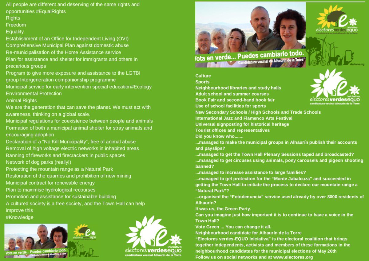 The #26M #VoteInGreen #CanChangeEverything <a href="/SUR_English/">SUR in English</a>