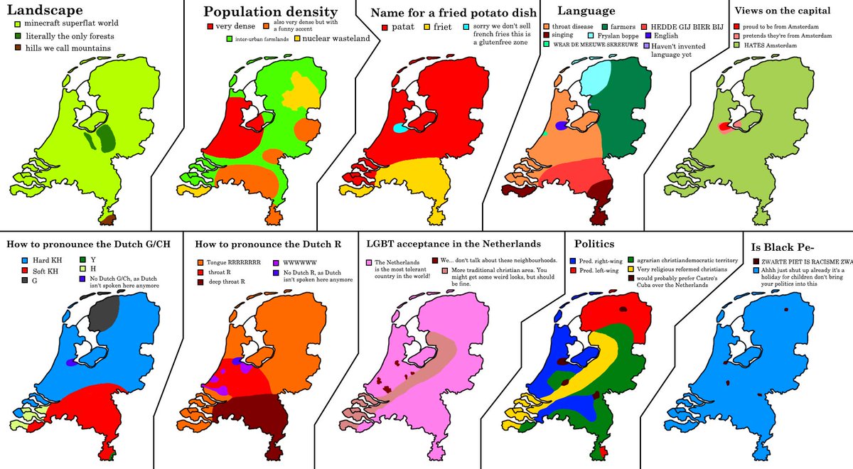 10 ways to divide the Netherlands reddit.com/r/MapPorn/comm… #map #maps