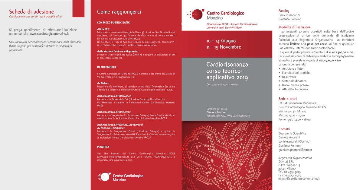 Gianluca Pontone (@gpontone1973) on Twitter photo Do not miss our upcoming training course in Cardiac MR in Centro Cardiologico Monzino June 3rd - 7th .... last seats available. In case contact me at gianluca.pontone@ccfm.it Do not miss our upcoming training course in Cardiac MR in Centro Cardiologico Monzino June 3rd - 7th .... last seats available. In case contact me at gianluca.pontone@ccfm.it