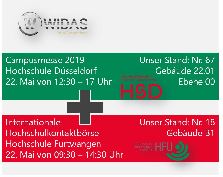 WidasGroup's tweet photo. Zweierlei #Widas folgt am Mittwoch: An der #HochschuleDüsseldorf (#HSD) sowie an der #HochschuleFurtwangen (#HFU).
#karrieremesse #jobmesse #berufseinstieg #praxissemester #praktikum #abschlussarbeit #thesisthemen #IT #programming #software #jobs https://t.co/1IZWTNVqR2