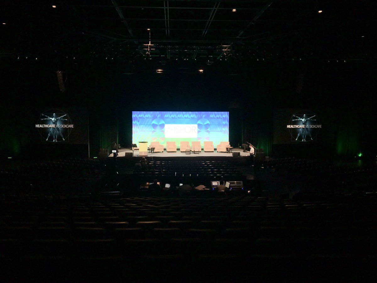 Final preparations are being made for this morning’s ISPOR 2019 Plenary 1, “The Dawn of Disruption in the Health Sector: Will Innovative Technologies Require Innovative Ways of Thinking?” #ISPORAnnual #HEOR