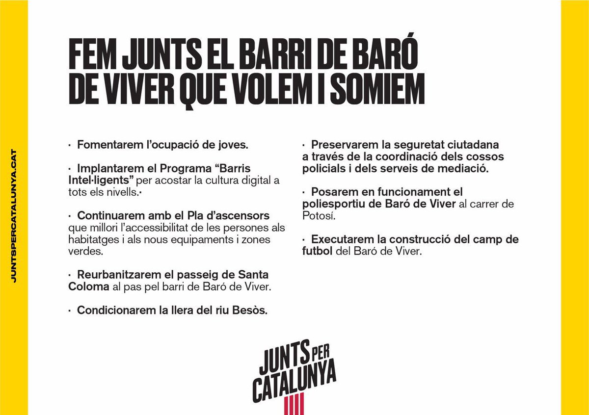 JuntsxCatAndreu's tweet photo. #ProgramaJuntsXCatSantAndreu #ProgramaBarriABarri
📌 BARÓ DE VIVER
@JuntsxCatBCN
#QuimFornxBCN
#municipals2019BCN🗳#CreiemEnBCN
#CreiemEnSantAndreu https://t.co/7TIDw2t3xX