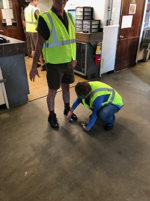 BrooksMilita's tweet photo. Monday “Feet” and Greet in the Wilkesboro center! A fun twist on our shoe audit to keep our drivers safe. Every driver with proper footwear gets to trace and autograph their footprint. https://t.co/sAH23gxAQw