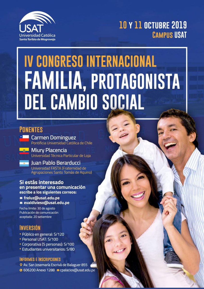 REDIFAMorg's tweet photo. CONGRESO INTERNACIONAL DE FAMILIA - USAT
Los desafíos propuestos desde la 𝘍𝘢𝘮𝘪𝘭𝘪𝘢𝘳𝘪𝘴 𝘤𝘰𝘯𝘴𝘰𝘳𝘵𝘪𝘰 hasta la 𝘈𝘮𝘰𝘳𝘪𝘴 𝘓𝘢𝘦𝘵𝘪𝘵𝘪𝘢, para trabajar la identidad, la misión y la alegría del amor en la familia.
ENLACE: https://t.co/y2UUrMzWmW https://t.co/pRpqwQPKzN