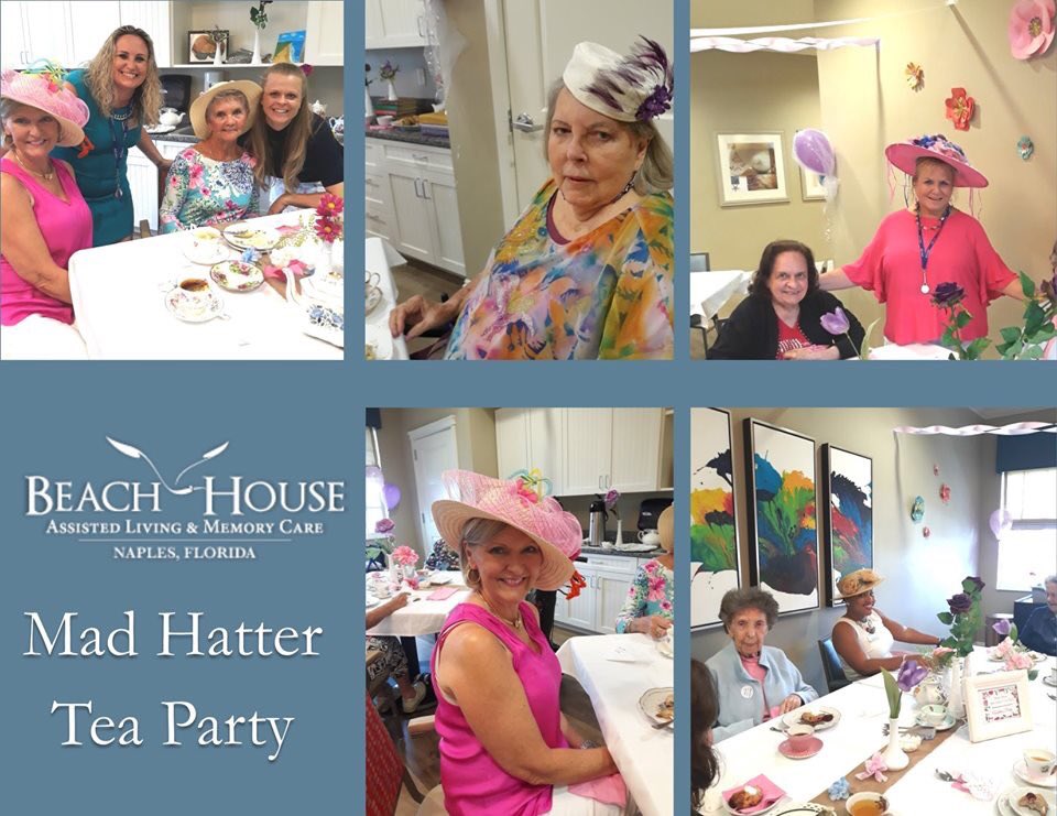 Residents, Guests &amp; Team Members had a glorious afternoon at the Mad Hatter Tea Party. Special thank you to our amazing staff &amp; Amanda from Seniors Blue Book Lee/Collier who assisted in making this so special!  #seniorsbluebook #swfl #madhatterteaparty #assistedliving #NaplesFL