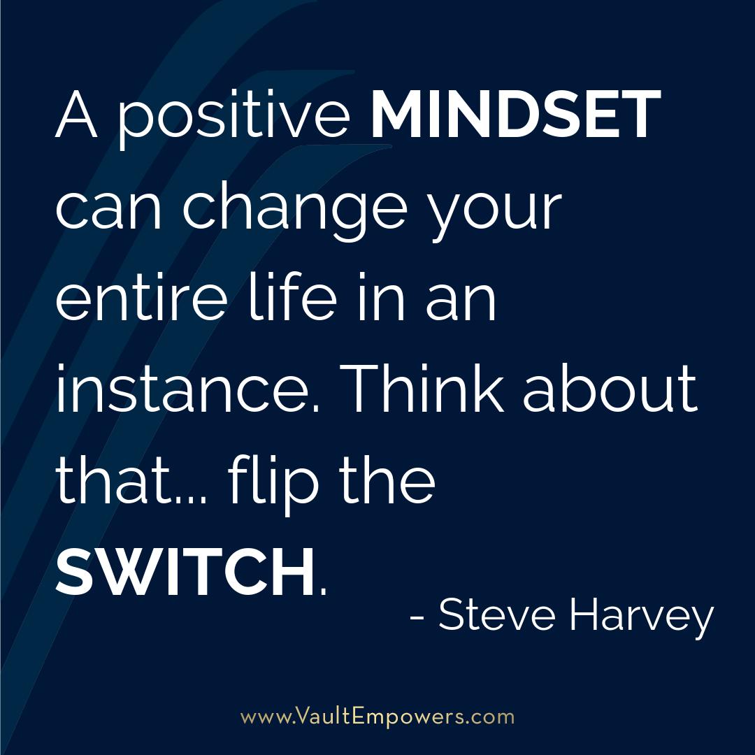 vaultempowers's tweet photo. "A positive mindset can change your entire life in an instance. Think about that... flip the switch."
#gobeyond #livewell #bewell #QOTD #businesssuccess #careerknowhow #Vault #VaultEmpowers #VaultConference https://t.co/JEBz8KB2i1