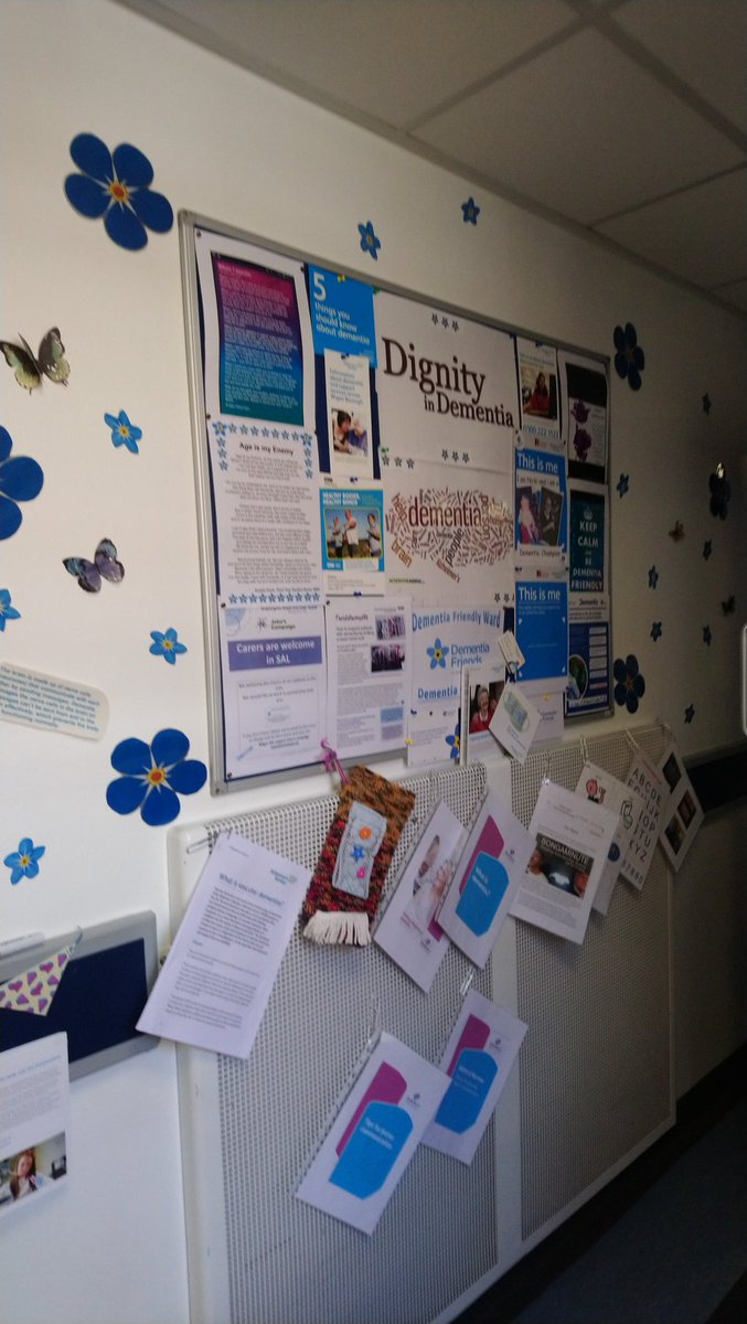 Deejay74uk's tweet photo. @WWLNHS @wwl_staffeng Surgical Admissions Lounge all prepared for dementia week. Raffle tickets for sale and post op afternoon tea Thurs and Friday.  Guess the staff member. Come see us! https://t.co/yit2joyaYf