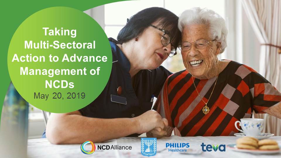 TevaUSA's tweet photo. Earlier today, we hosted a panel on advancing management of #NCDs with a focus on patients with #MultipleChronicConditions. Stay tuned for highlights. #GlobalHealth #NCDs #WHA72 https://t.co/XSt2sGoJfm