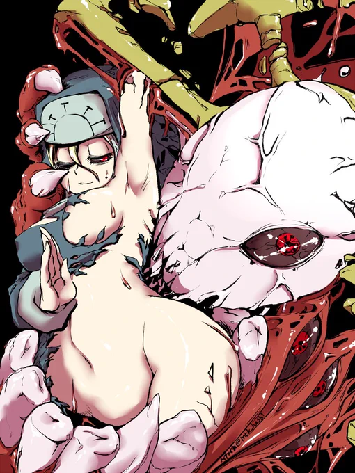 #Skullgirlsダブルさんの落描き 