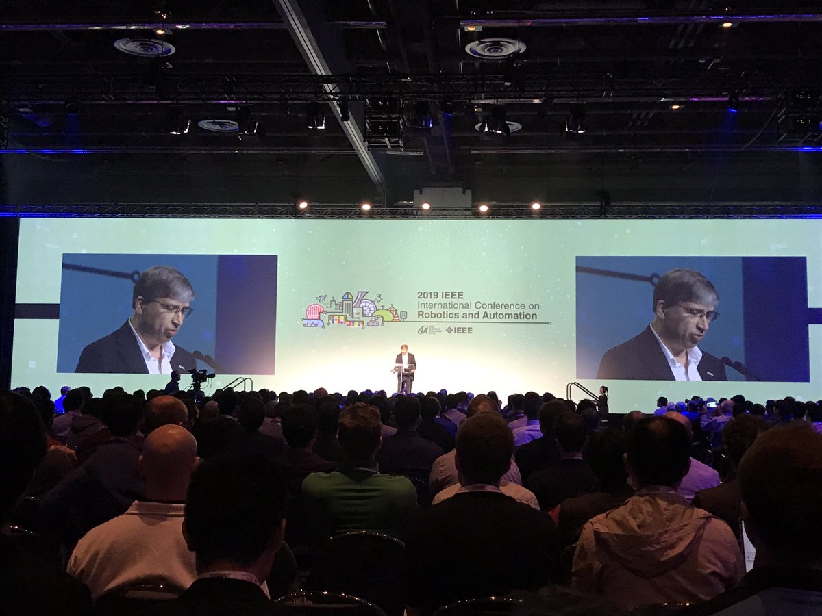 Ken_Goldberg's tweet photo. 4000 roboticists @icra2019 in Montreal (1st time in Canada) starting now! https://t.co/kRc1T8uuV8