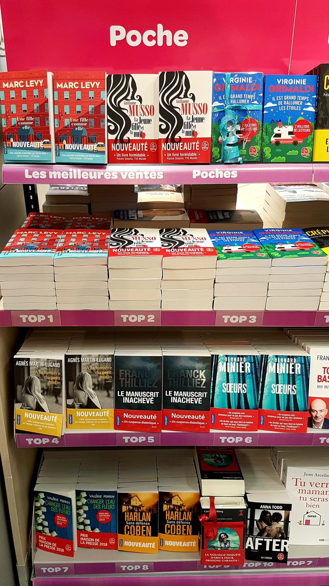 ZazLaTortue's tweet photo. TOP POCHE de cette semaine @Marc_Levy @Pocket_Editions @Guillaume_Musso @livredepoche @GinieGrimaldi #AMLugand @fthilliez @Bernard_Minier @valerieperrin_ @HarlanCoben #CLackberg @ActesSud #ATodd 😉📚📖🦉 https://t.co/jHI0H3x6RO