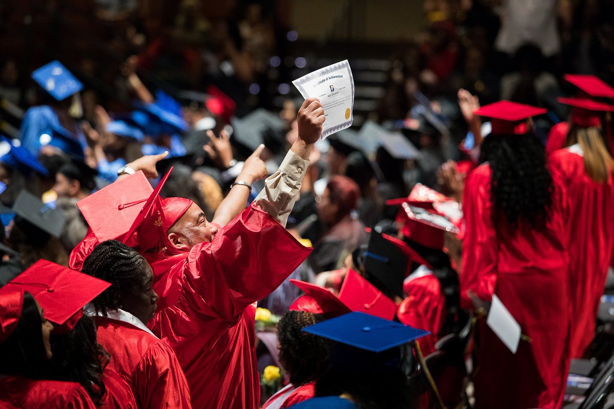PHLWorkforce's tweet photo. Don’t forget to sign up by June 7 to walk in the June 19 #PHLCitywideGrad ! If you or someone you know passed your #GED or #HiSet btwn Jan 1 2018 and June 7 2019, sign up now! → https://t.co/kDqRluv4kG https://t.co/V78EjmVtfo