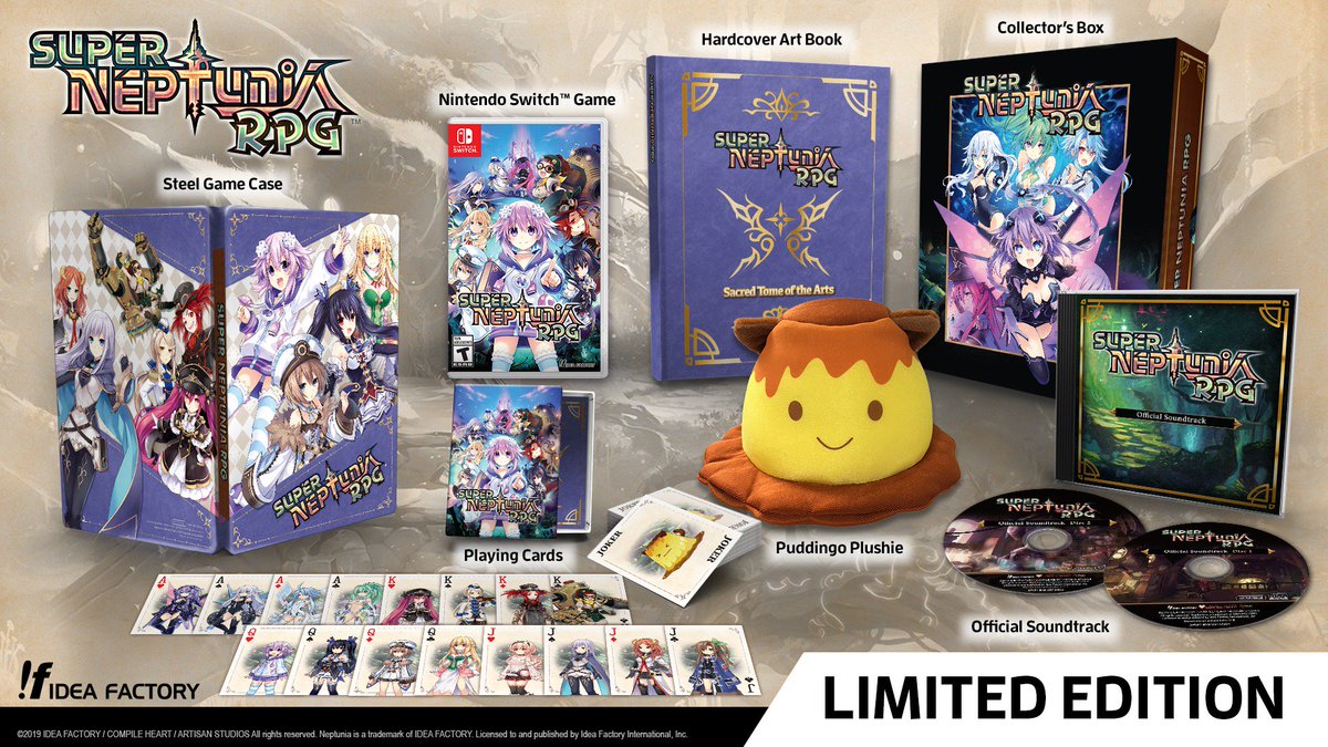 IdeaFactoryIntl's tweet photo. Preorders for the Super Neptunia RPG Limited Edition go live on May 28 for $84.99!

NSW: https://t.co/3bXirySl3w
PS4: https://t.co/WViFeM65Yf
*EU page goes live on 5/28.

Prices do not include tax and shipping. Free domestic shipping on US orders!
#neptunia https://t.co/pGqL0DgYh7