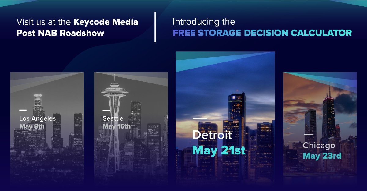 Storage_DNA's tweet photo. Presenting the all-new #StorageDecisionTool! Check out this latest tool @KeyCodeMedia 's #PostNAB Roadshow in #Detroit on Tuesday, 21st May.
@punchbowlsocial #StorageDecisionCalculator. #NAB #StorageCalculator #Storage #StorageDNA #Archive #media #nabshow #USA @NABShow https://t.co/Ok6JUKvx8W
