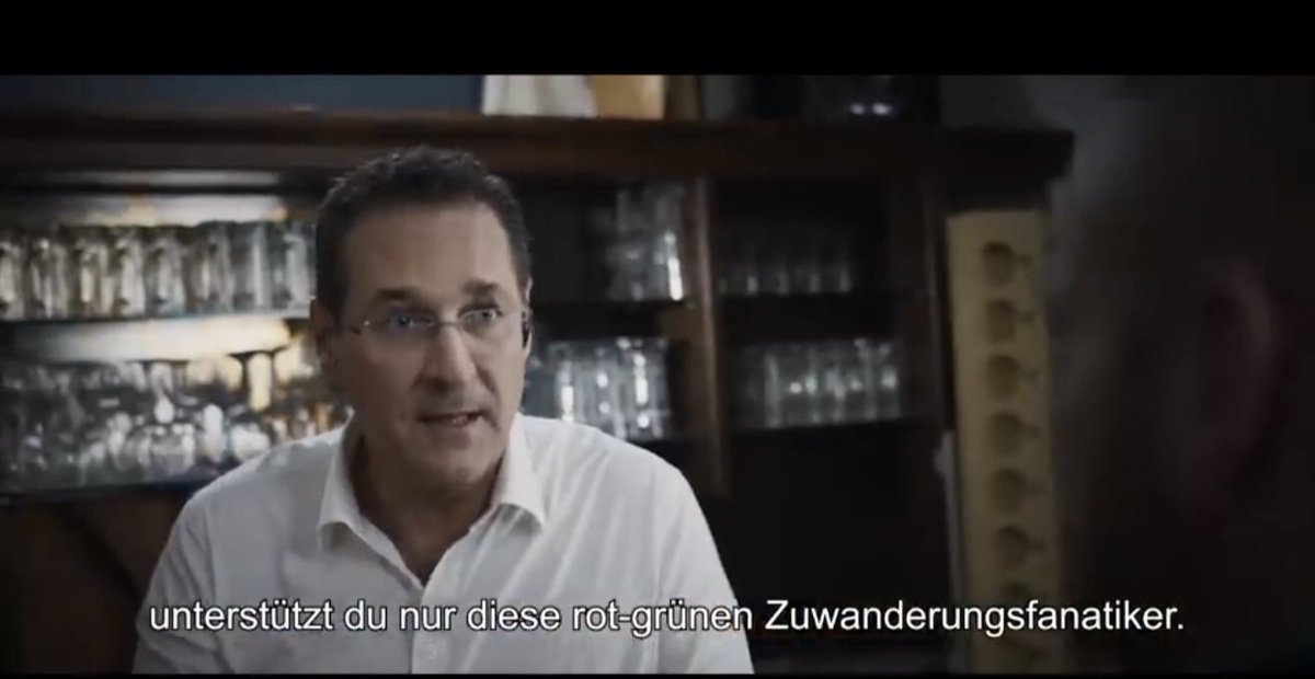 Es nicht zu glauben: mitten in der Sondersendung zur Staatskrise in Österreich sendet oe24 einen Werbespot der FPÖ zur Europawahl - mit HC Strache. Ist das nur mit Alkohol zu erklären...?