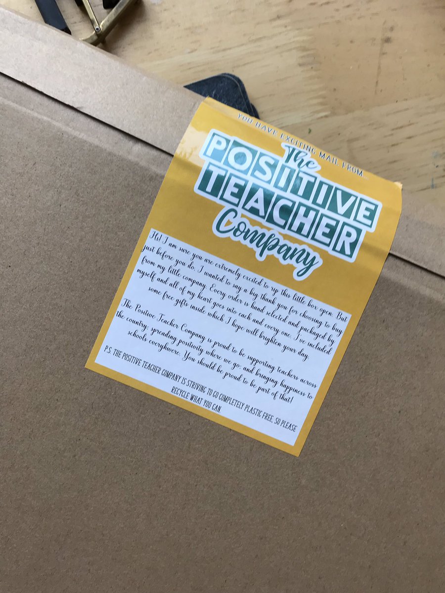 theprodteacher's tweet photo. Birthday post arrived! Can’t open until Sunday though....might have to have a sneaky peek later! @TPositiveTC #planner #organised #needtoordermore https://t.co/KGwC3XQkCQ