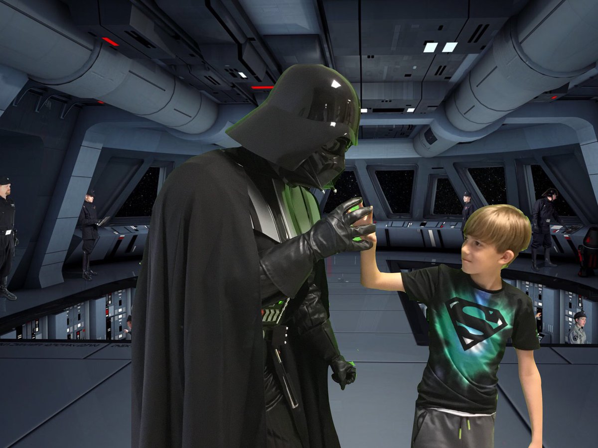 PatrickQuillen1's tweet photo. Change in times for the Vader and Stormtrooper photo op: Tuesday, May 21, 2019 11:30-12:30 and 2:00-3:00. https://t.co/v0Si8Wjsf1