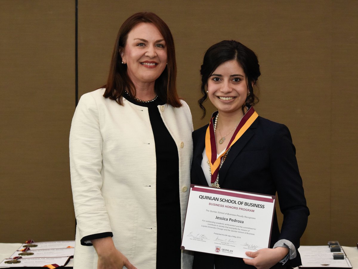 LoyolaQuinlan's tweet photo. Our top seniors were honored at our annual Honors and Awards Ceremony. More photos: https://t.co/nQGYLr2w2D

#GoForthLUC https://t.co/YOo2h4AE2n