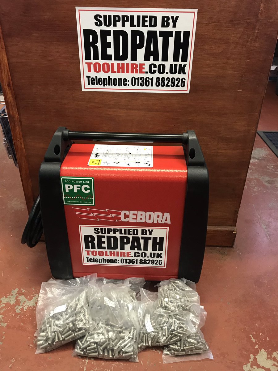 RedpathHire's tweet image. Farne Salmon &amp;amp; Trout Ltd taken delivery of their new Cebora Power Spot 5700 Stud Welder c/w torch and double earth leads. 
#cebora #redpath #welding #stud #accessories