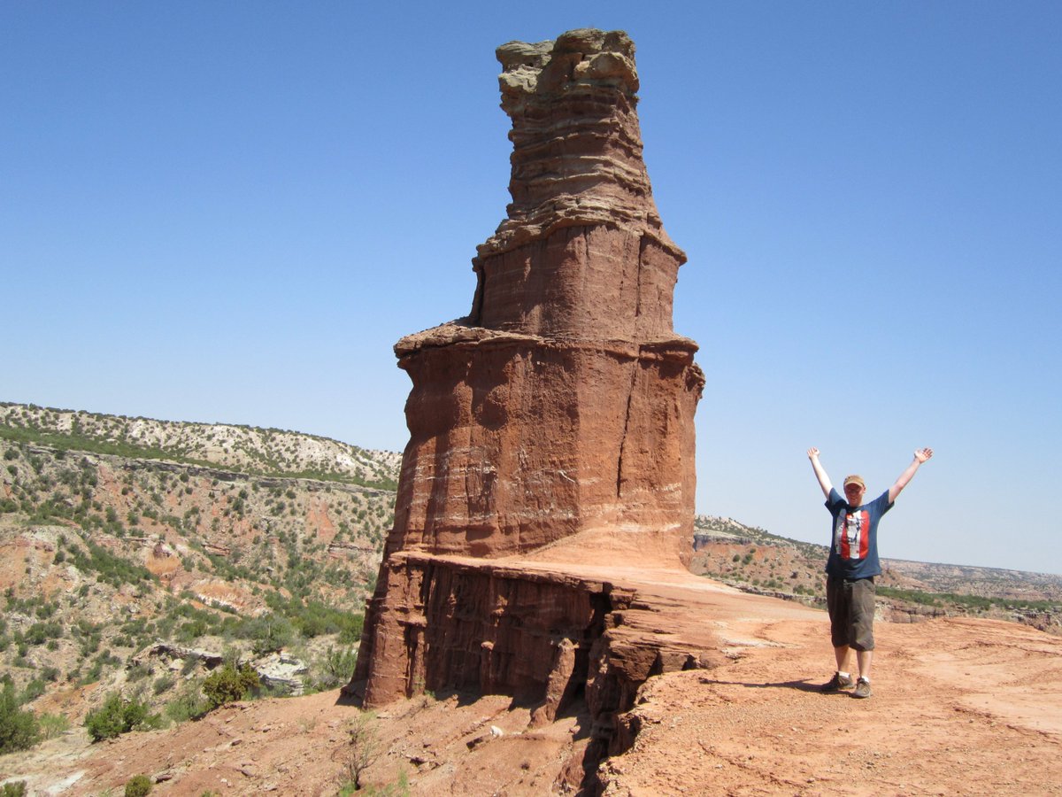 BGJensen's tweet photo. High five me if you've been here! #PaloDuroCanyon in #Texas, don't miss it if you're in the Panhandle near the city of Amarillo. #hiking #travel #roadtrip https://t.co/85sbuCFVc6