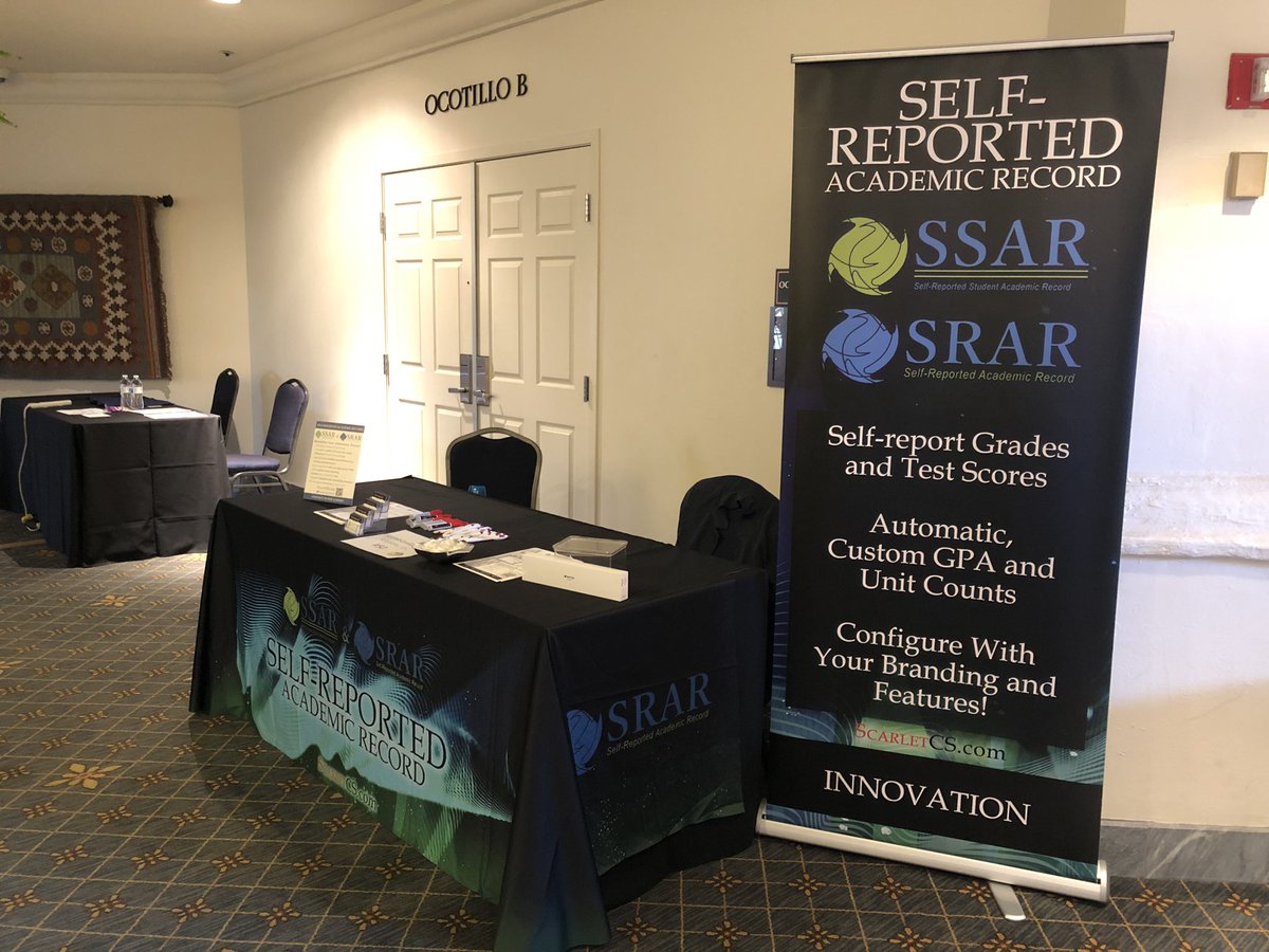 MySTARSRecord's tweet photo. ScarletCS is excited to be exhibiting at the #SuperACAC19 #DareToDream conference in sunny Phoenix, Arizona ☀️! Stop by booth #50 to learn about the Self-Reported Academic Record (SRAR) 💻 https://t.co/J5POmbrz3N