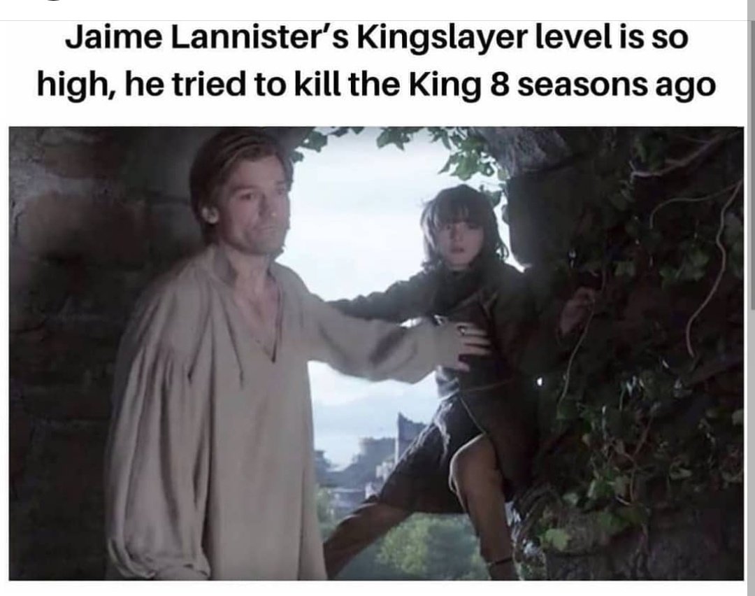 ammarwarsi7's tweet photo. Kingslayer level breaking through the roof 
#GameOfThonesFinale https://t.co/41fYbsQYyO