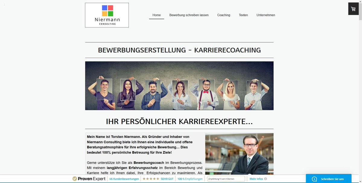 Persönliche Bewerbung durch unseren Bewerbung - Torsten  Niermann erstellt und prüft Ihre Bewerbungsunterlagen. Anschreiben,  Lebenslauf und Struktur Ihrer Bewerbung werden mit persönlicher  Betreuung... suntweb.com/webkatalog.php…